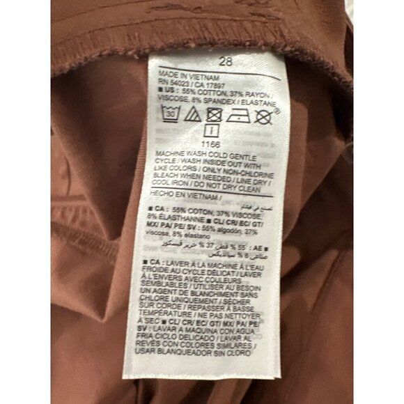 NWT Old Navy women's brown high rise pixie plus size 28 - Picture 9 of 12